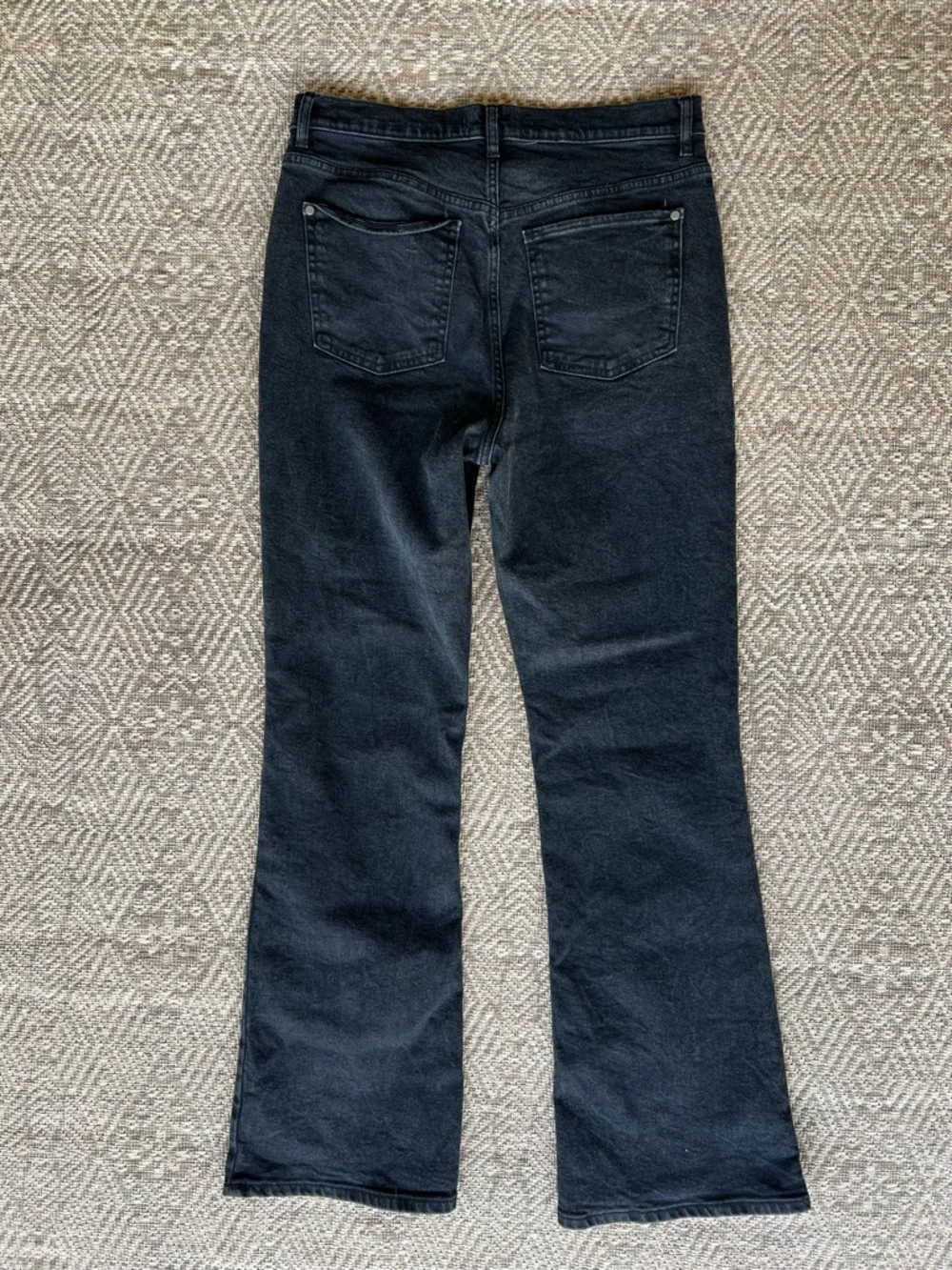 We The Free Button Fly Flare Jeans Faded Black Womens Size 31 - Picture 7 of 7